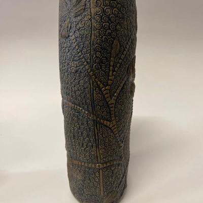 Handmade Pottery Vase, signed