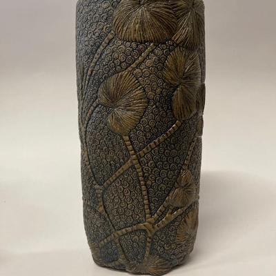 Handmade Pottery Vase, signed
