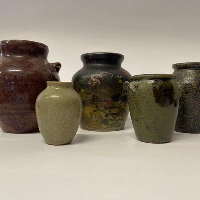 Lot of Assorted Small Pottery Vessels