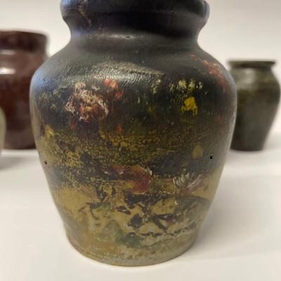 Lot of Assorted Small Pottery Vessels