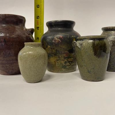 Lot of Assorted Small Pottery Vessels