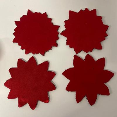 Set of 4 Mackenzie Childs Beaded Coasters