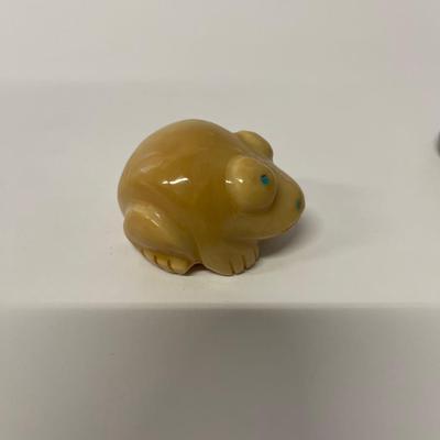 Pair of Carved Frog Fetishes