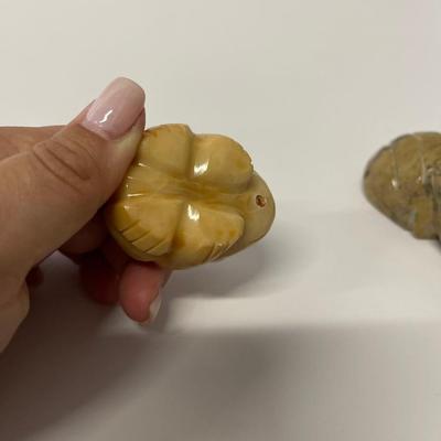 Pair of Carved Frog Fetishes