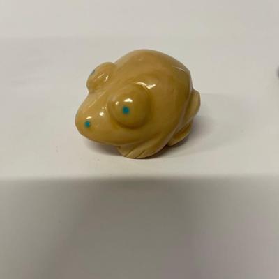 Pair of Carved Frog Fetishes