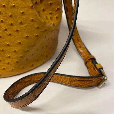 Ostrich Style Leather Handbag