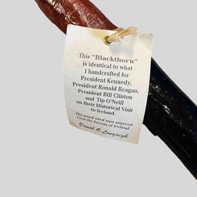 Donal O Longaigh Handcrafted Blackthron Walking Stick