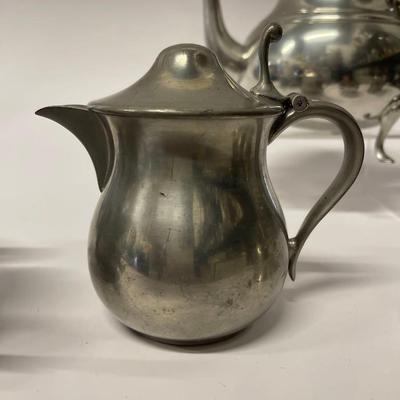 Lot of Vintage Pewter Serving Pieces - Steiff & Wilton Armetale