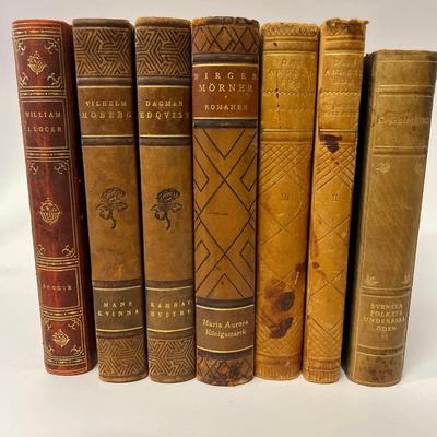 Lot of Early Edition Swedish Books