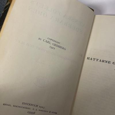 Lot of Early Edition Swedish Books