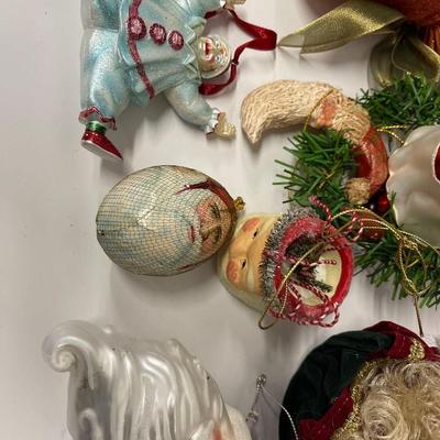 Lot of Vintage Style Christmas Ornaments