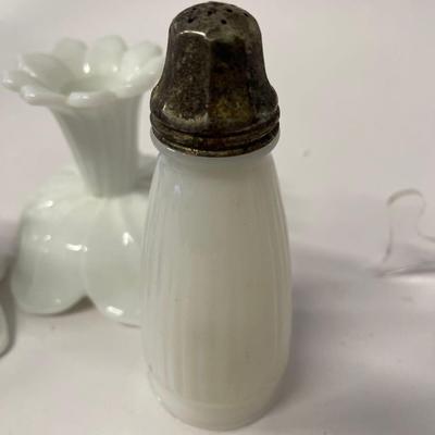 Lot of Vintage Milk Glass
