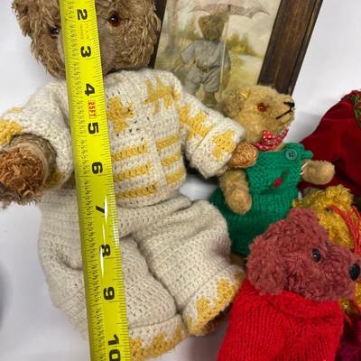 Lot of Antique and Vintage Teddy Bears