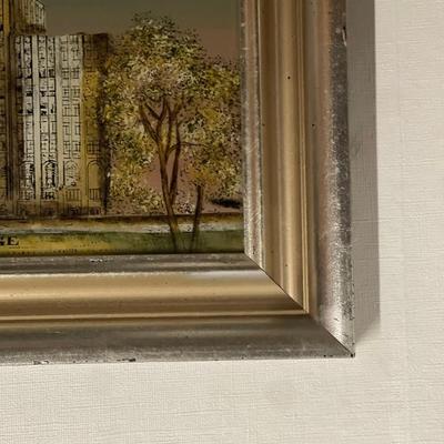 Custom Framed Reverse Painted Picture of Jefferson Medical College