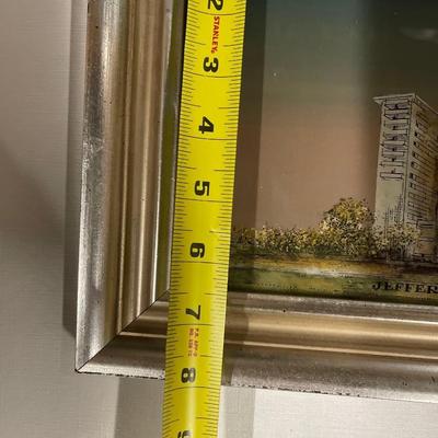 Custom Framed Reverse Painted Picture of Jefferson Medical College