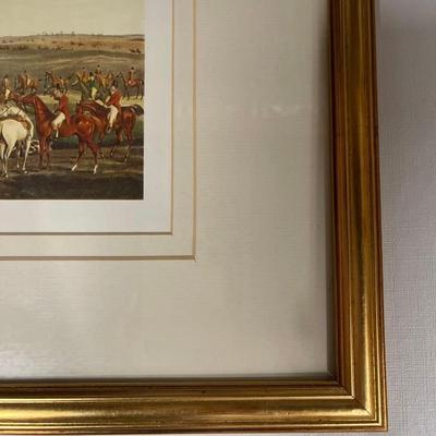 Custom Framed Hunt Print “The Meet at Ashby Pastures”