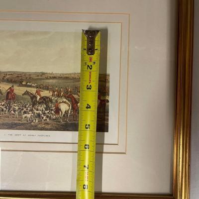 Custom Framed Hunt Print “The Meet at Ashby Pastures”