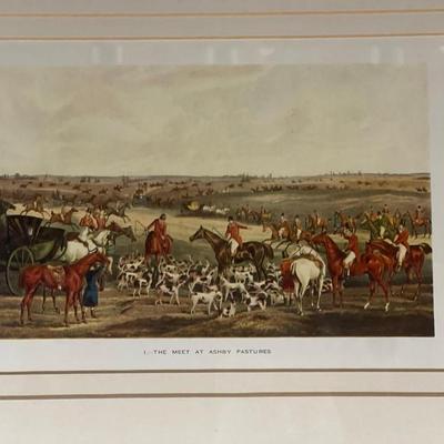 Custom Framed Hunt Print “The Meet at Ashby Pastures”