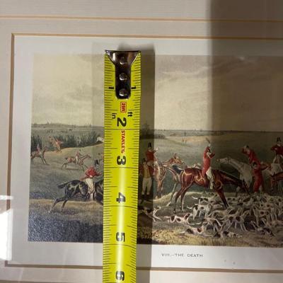 Custom Framed Hunt Scene Print “The Death”