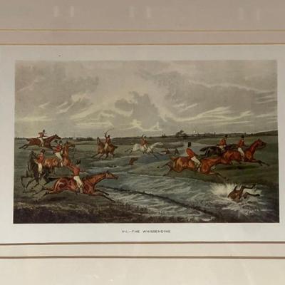 Custom Framed Hunt Scene Print “The Whissendine”