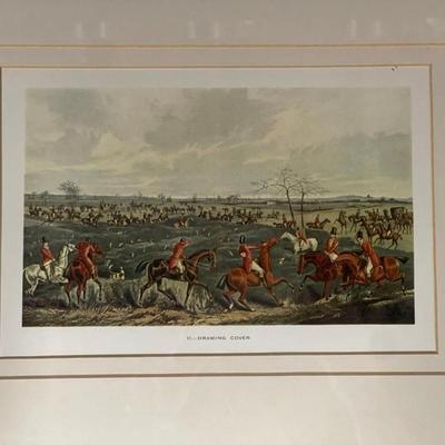 Custom Framed Hunt Scene Print “Drawing Cover”