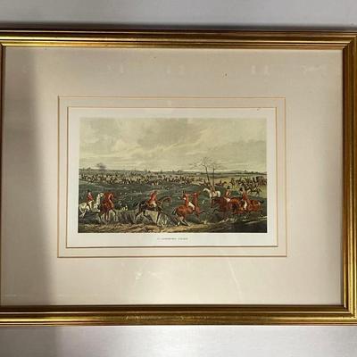 Custom Framed Hunt Scene Print “Drawing Cover”