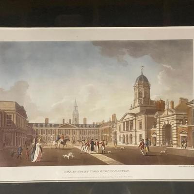 Custom Framed Print, Great Courtyard Dublin Castle