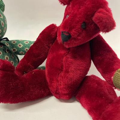 Lot of Vintage Teddy Bears, Including Vera Bradley