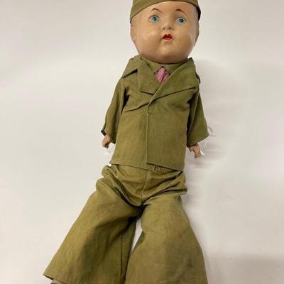 Vintage WW2 Army Doll