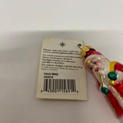 Christopher Radko Ring Ring Ornament