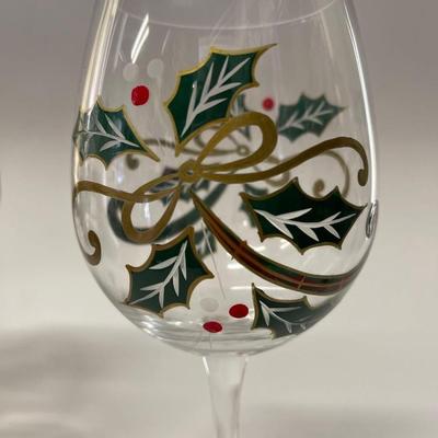 Lenox Holiday Spirit Set of 4 Goblets