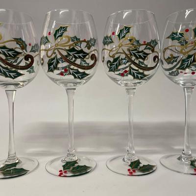 Lenox Holiday Spirit Set of 4 Goblets
