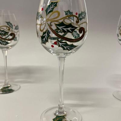 Lenox Holiday Spirit Set of 4 Goblets