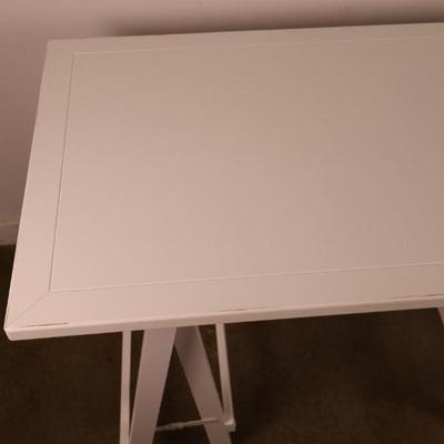 Pier One White Sawhorse Desk