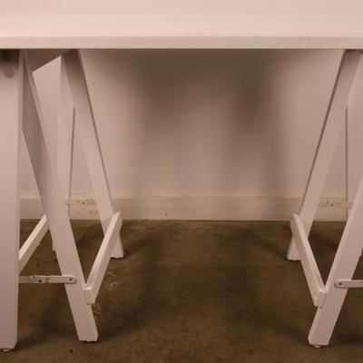 Pier One White Sawhorse Desk