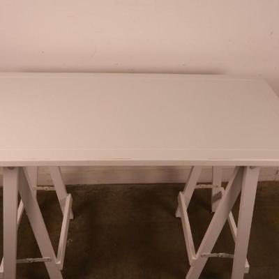 Pier One White Sawhorse Desk