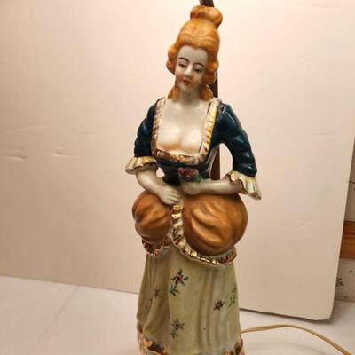 Lot #262 Nice Pair 1940's Figural Table Lamps