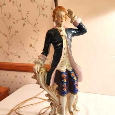 Lot #262 Nice Pair 1940's Figural Table Lamps
