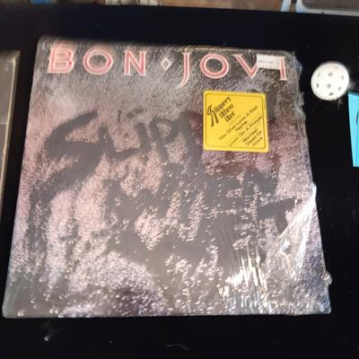THE DOORS AND BON-JOVI VINYL RECORDS