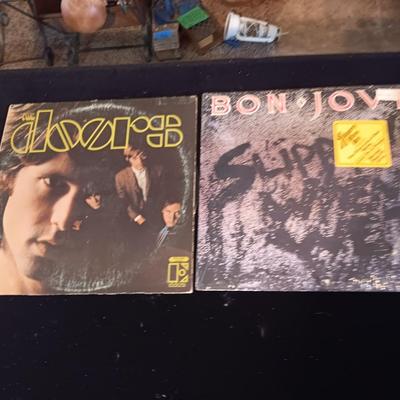 THE DOORS AND BON-JOVI VINYL RECORDS