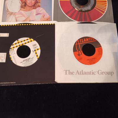 A VARIETY OF 45's RECORDS