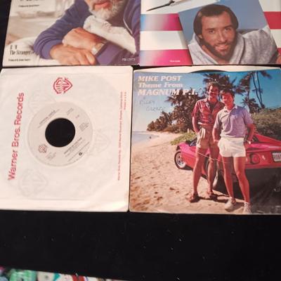 A VARIETY OF 45's RECORDS