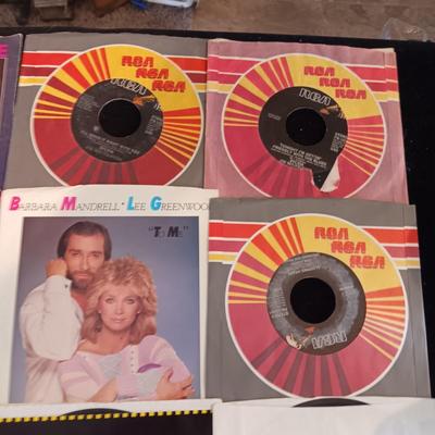 A VARIETY OF 45's RECORDS