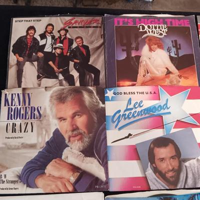 A VARIETY OF 45's RECORDS