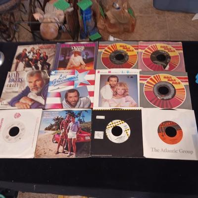A VARIETY OF 45's RECORDS
