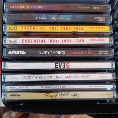 MUSIC ON CD's IN A CARRY CASE (1)