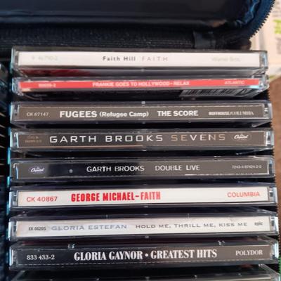 MUSIC ON CD's IN A CARRY CASE (1)