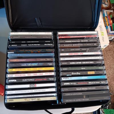 MUSIC ON CD's IN A CARRY CASE (1)