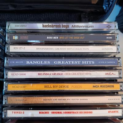 MUSIC ON CD's IN A CARRY CASE (2)