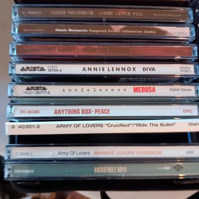 MUSIC ON CD's IN A CARRY CASE (2)